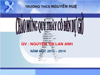 Tiết 91 - Bài 12. Phép chia phân số - Nguyễn Thị Lan Anh