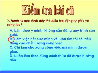 Bài giảng Bài 12: Quyền và nghĩa vụ của công dân trong gia đình (tiết 1)