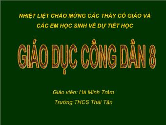 Bài giảng Tiết 20 - Bài 13: Phòng, chống tệ nạn xã hội