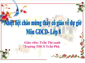 Bài giảng Tiết 30: Bài 21: Pháp luật nước cộng hòa xã hội chủ nghĩa Việt Nam (tiết 4)