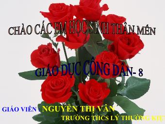 Bài giảng Tự lập - Nguyễn Thị Vân