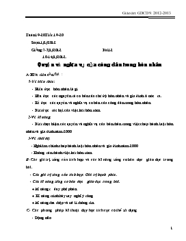 Bài giảng Bài 12: Quyền và nghĩa vụ của công dân trong hôn nhân (tiết 2)