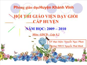 Bài giảng Bài 15 (tiết 27) Vi phạm pháp luật và trách nhiệm pháp lý của công dân