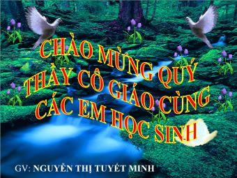 Bài giảng Giáo dục về môi trường