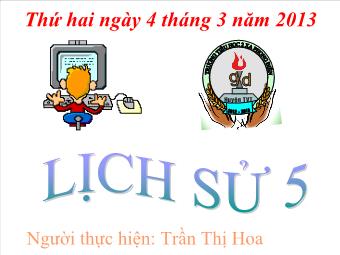 Bài giảng Môn lịch sử lớp 5 -  Bài 24: Chiến thắng “điện biên phủ trên không”