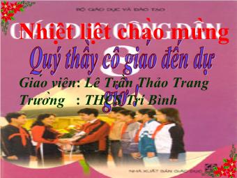 Bài giảng Tiết 28 - Bài 20: Hiến pháp nước cộng hòa xã hội chủ nghĩa Việt Nam (tiết 2)