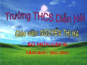 Bài giảng Tiết 8 - Bài 6: Hợp tác cùng phát triển - Nguyễn Thị Hà