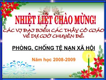 Chuyên đề phòng, chống tệ nạn xã hội (tiếp)