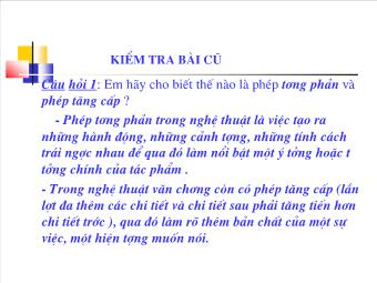 Bài giảng Ngữ văn 7 - Tiết 106: Văn Bản - Sống Chết Mặc Bay