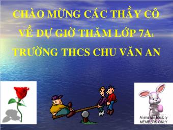 Bài giảng Ngữ văn 7 - Tiết 21: Bài Ca Côn Sơn (Côn Sơn Ca – Trích : Nguyễn Trãi )