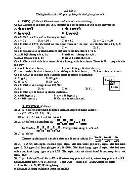 Đề 3 học sinh giỏi toán 6