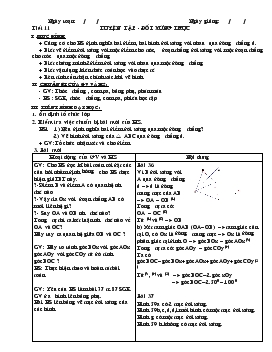 Giáo án Hình học 8 - Tiết 11: Luyện Tập - Đối Xứng Trục