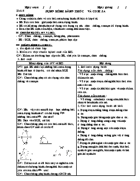 Giáo án Hình học 8 - Tiết 8: Dựng Hình Bằng Thước Và Com Pa