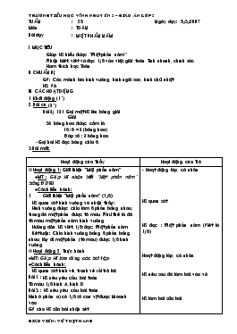 Giáo Án Lớp 2 - Võ Thị Thang - Tuần 25