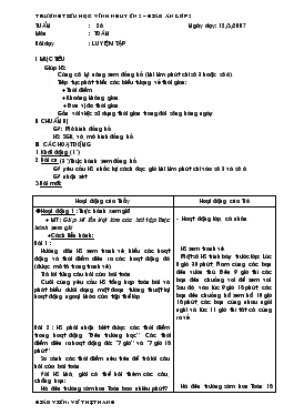 Giáo Án Lớp 2 - Võ Thị Thang - Tuần 26