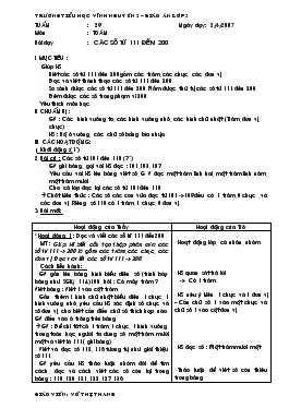 Giáo Án Lớp 2 - Võ Thị Thang - Tuần 29