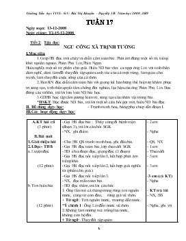 Giáo án lớp 5 - Bùi Thị Khuyên - Trường TH Việt Lâm - Tuần 17