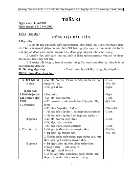 Giáo án lớp 5 - Bùi Thị Khuyên - Trường TH Việt Lâm - Tuần 31