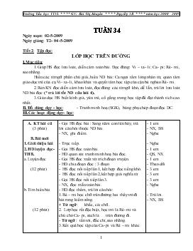 Giáo án lớp 5 - Bùi Thị Khuyên - Trường TH Việt Lâm - Tuần 34