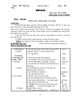 Giáo án lớp 5 - Lương Thị Tâm - Trường TH Việt Lâm - Tuần 15