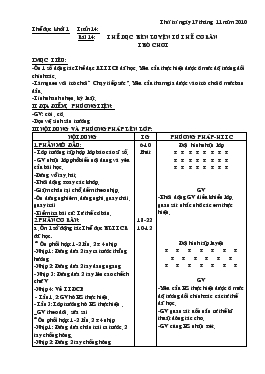 Giáo án Thể dục khối 1, 2, 3 - Tuần 14