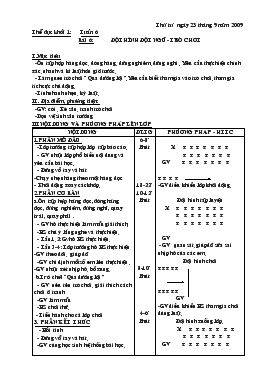 Giáo Án Thể Dục Khối 1, 2, 3 - Tuần 6