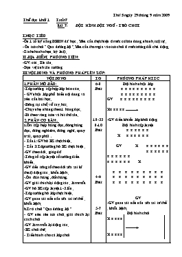 Giáo Án Thể Dục Khối 1, 2, 3 - Tuần 7