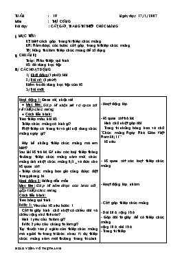 Giáo án Thủ công lớp 2 học kỳ II