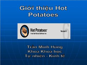 Khóa luận Giới thiệu Hot Potatoes