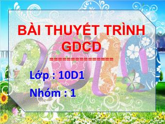 Bài thuyết trình nhóm 1 - Bài 13 : Công Dân Với Công Đồng