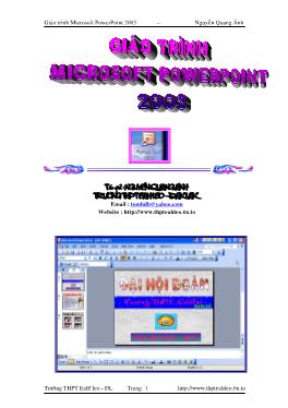 Giáo trình Microsoft PowerPoint 2003