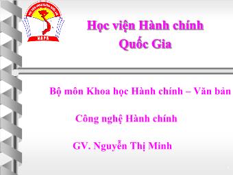 Bài giảng Tâm lý học đại cương - Nguyễn Thị Minh