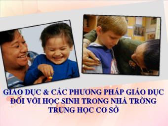 Bài giảng Bài 1: Thực Trạng Trừng Phạt Thân Thể Trẻ Em Ở Việt Nam Và Nguyên Nhân