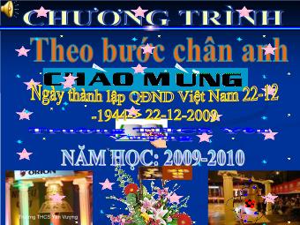 Bài Giảng Ngoại Khóa: Ngày Thành Lập Quân Đội Nhân Dân Việt Nam Trường THCS Yên Vượng