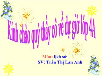 Bài giảng Lịch sử 4 - Bài 28: Kinh thành Huế