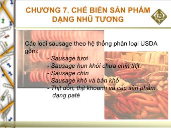 Lịch sử Việt Nam - Chương 7: Chế biến sản phẩm dạng nhũ tương