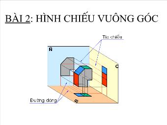 Bài giảng Công nghệ 8 - Bài 2: Hình chiếu vuông góc