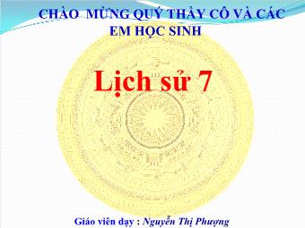 Bài giảng Lịch sử 7 - Bài 27: Chế độ phong kiến nhà Nguyễn