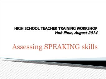 High school teacher training workshop