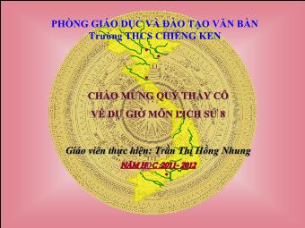 Bài giảng Lịch sử 8 - Bài 29: Chính sách khai thác thuộc địa - Trần Thị Hồng Nhung