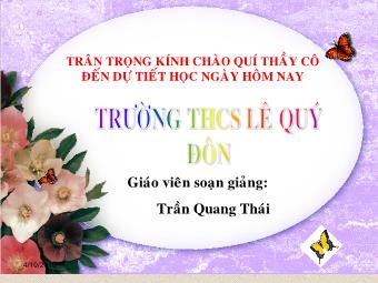 Bài giảng Vật lý 9 - Tiết 39, Bài 33: Dòng điện xoay chiều - Trần Quang Thái