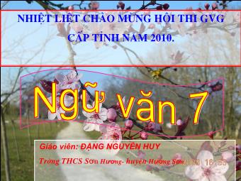 Bài giảng Ngữ văn 7 tiết 93: Văn bản: Đức tính giản dị của Bác Hồ