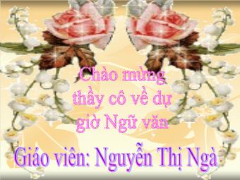 Bài giảng Ngữ văn 9 Tiết 40: Miêu tả nội tâm trong văn bản tự sự