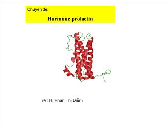 Chuyên đề Hormone prolactin