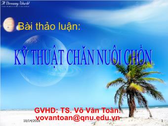 Đề tài 2: Kỹ thuật chăn nuôi chồn