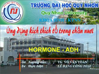 Đề tài Hormon ADH