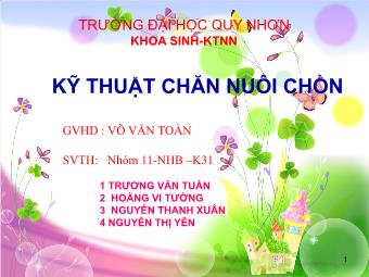 Đề tài Kỹ thuật chăn nuôi chồn