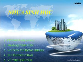 Đề tài Nhựa sinh học