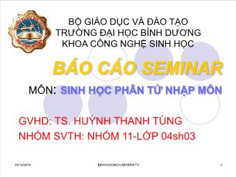 Đề tài Sinh vật chuyển gen- Thành tựu và việc ứng dụng trong thực tế