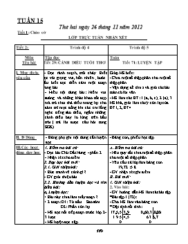 Giáo án Ghép lớp 4 + 5 tuần 15